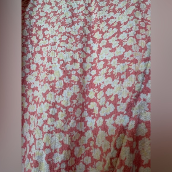 Billabong wrap and roll Dress in Pink floral size L - Picture 6 of 7